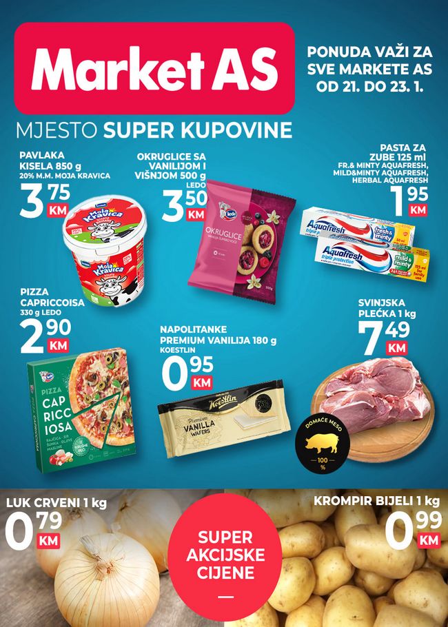 Market AS: Vikend akcija od 21. do 23.01.2022.