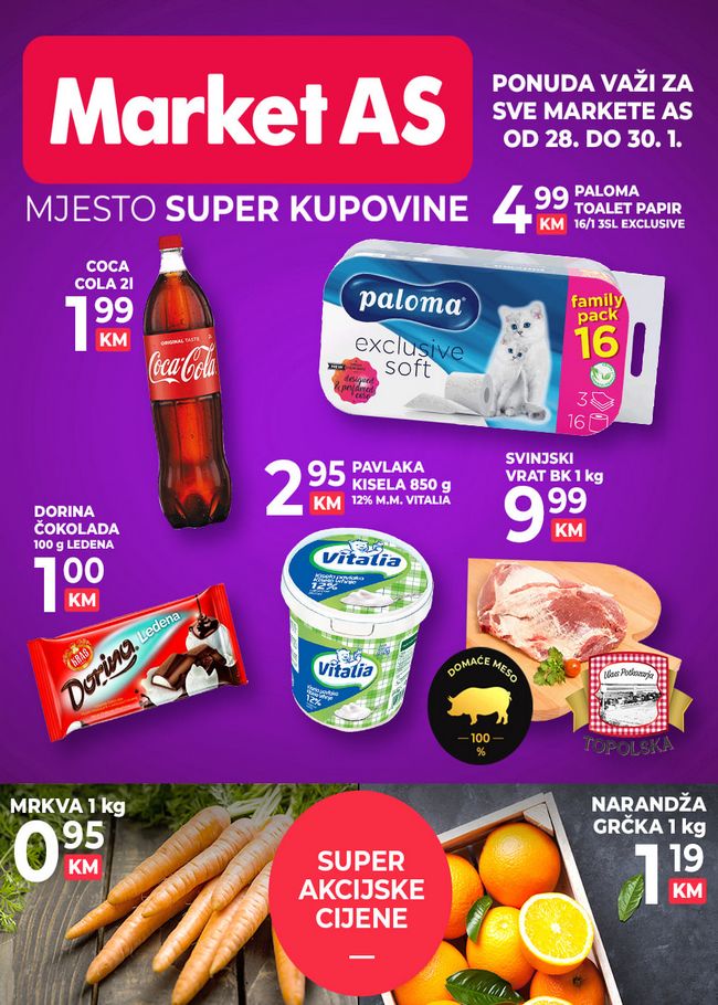Market AS: Vikend akcija od 28. do 30.01.2022.