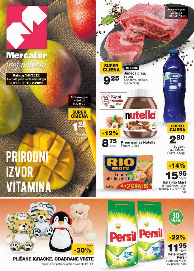 Mercator: Akcijski katalog od 31.01. do 13.02.2022.