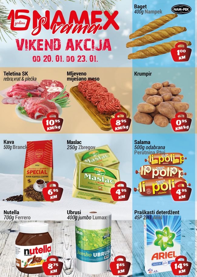 Namex: Vikend akcija od 20. do 23.01.2022.
