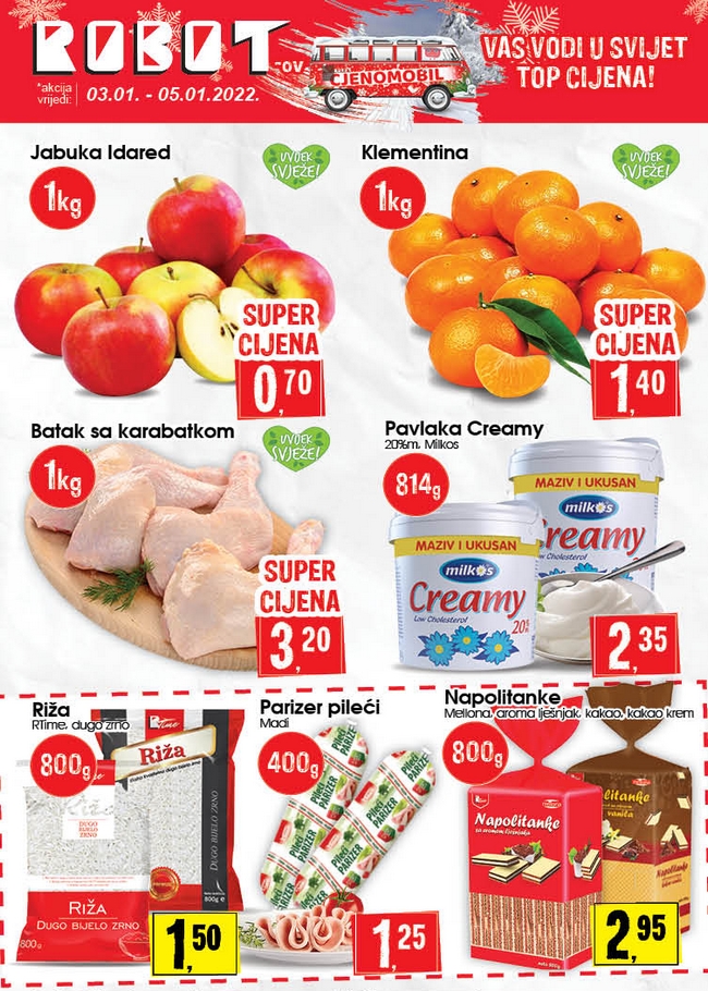 Robot: Akcija za početak sedmice od 03. do 05.01.2022.