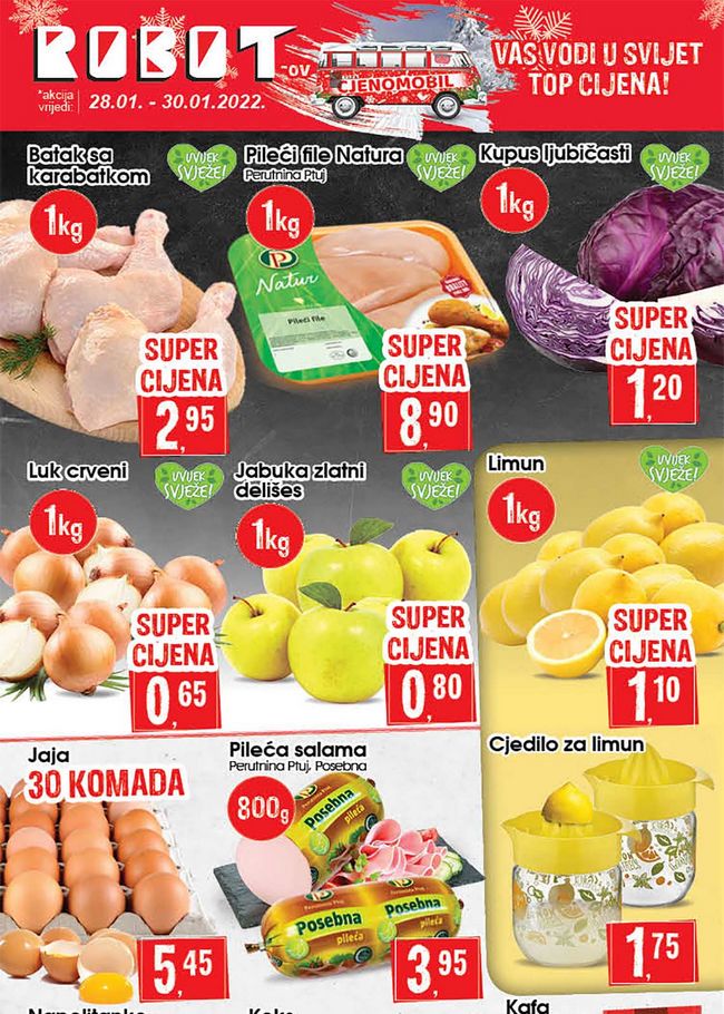 Robot: Vikend akcija od 28. do 30.01.2022.