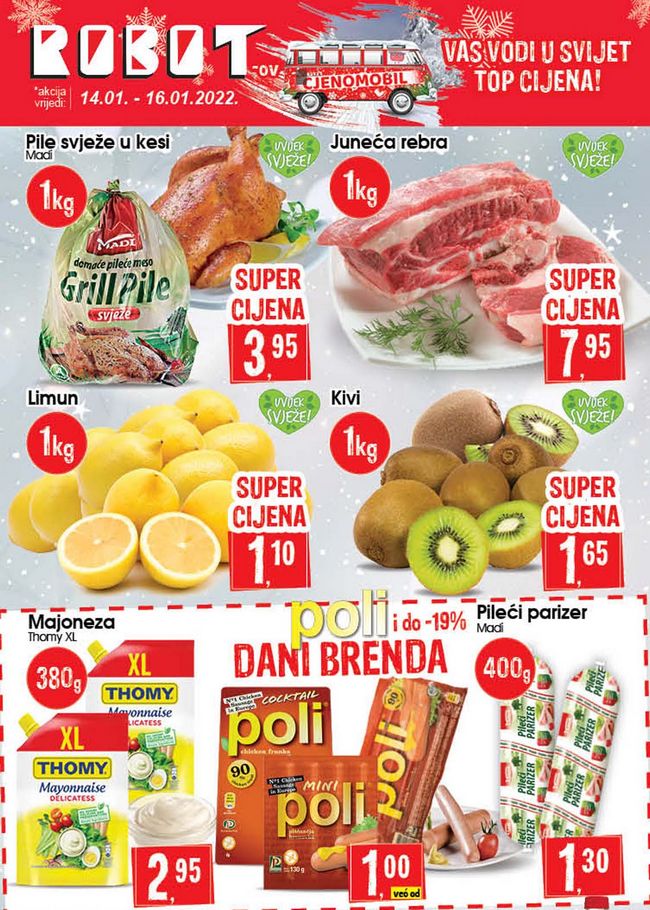 Robot: Vikend akcija od 14. do 16.01.2022.