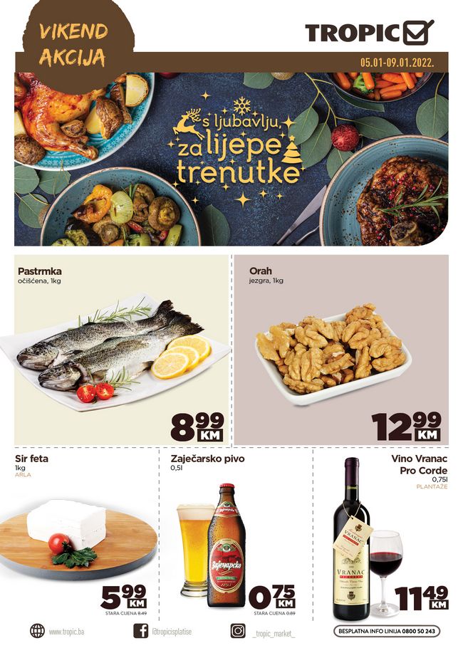 Tropic: Vikend akcija od 05. do 09.01.2022.