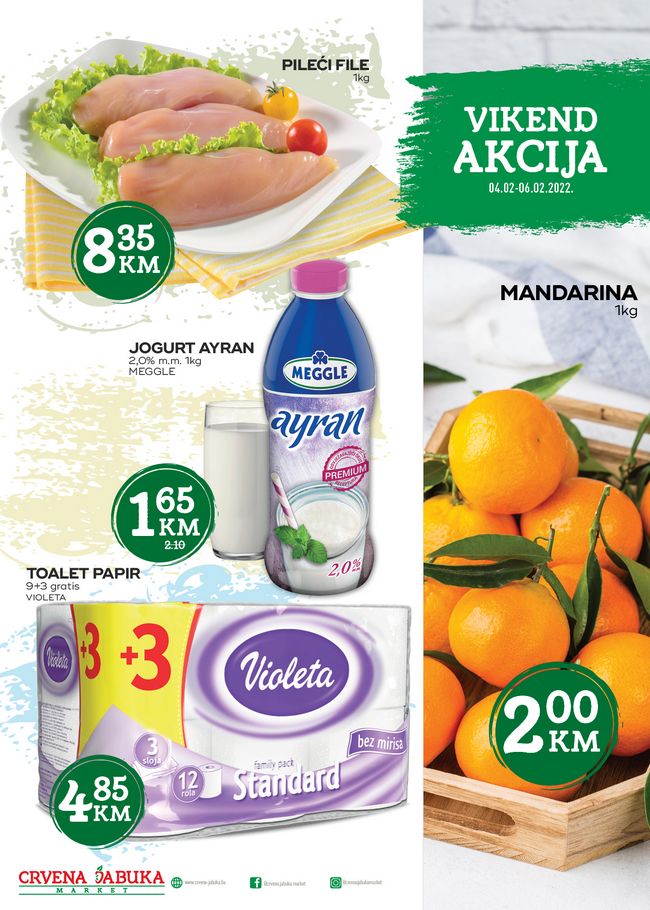 Crvena jabuka: Vikend akcija od 04. do 06.02.2022.