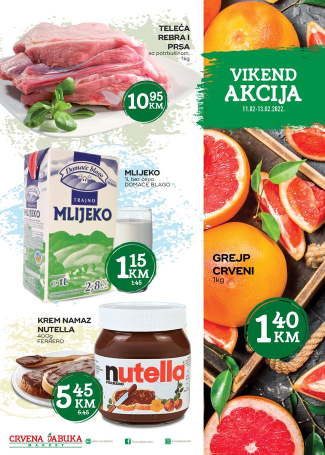 Crvena jabuka: Vikend akcija od 11. do 13.02.2022.