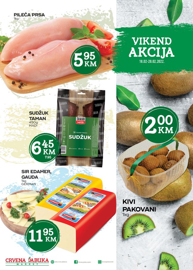 Crvena jabuka: Vikend akcija od 18. do 20.02.2022.