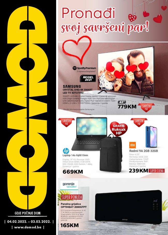 Domod akcijski katalog od 04.02. do 03.03.-naslovna Domod: Akcijski katalog od 04.02. do 03.03.2022.