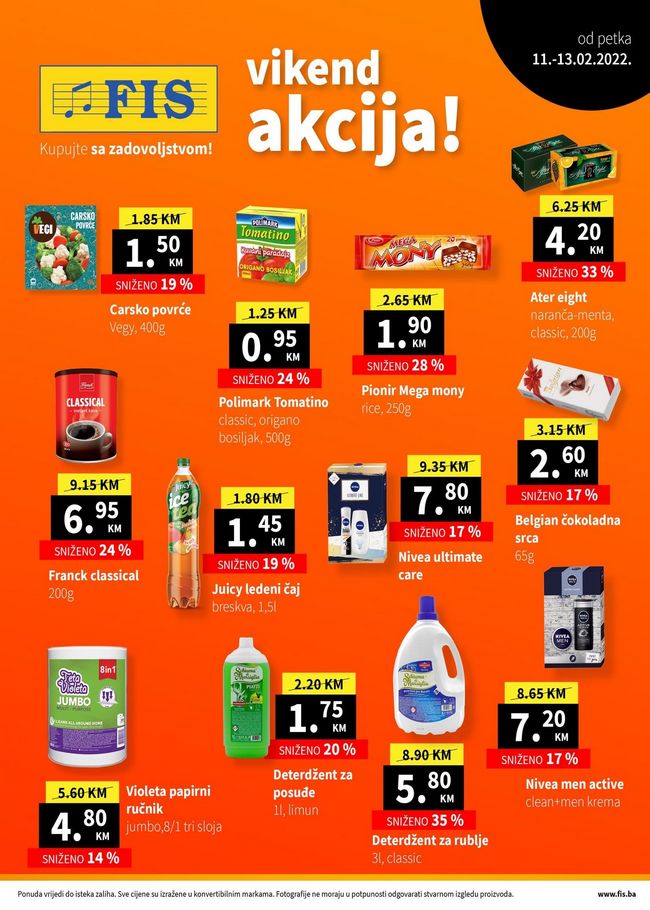 Fis Vikend akcija od 11. do 13.02.2022 naslovna FIS: Vikend akcija od 11. do 13.02.2022.