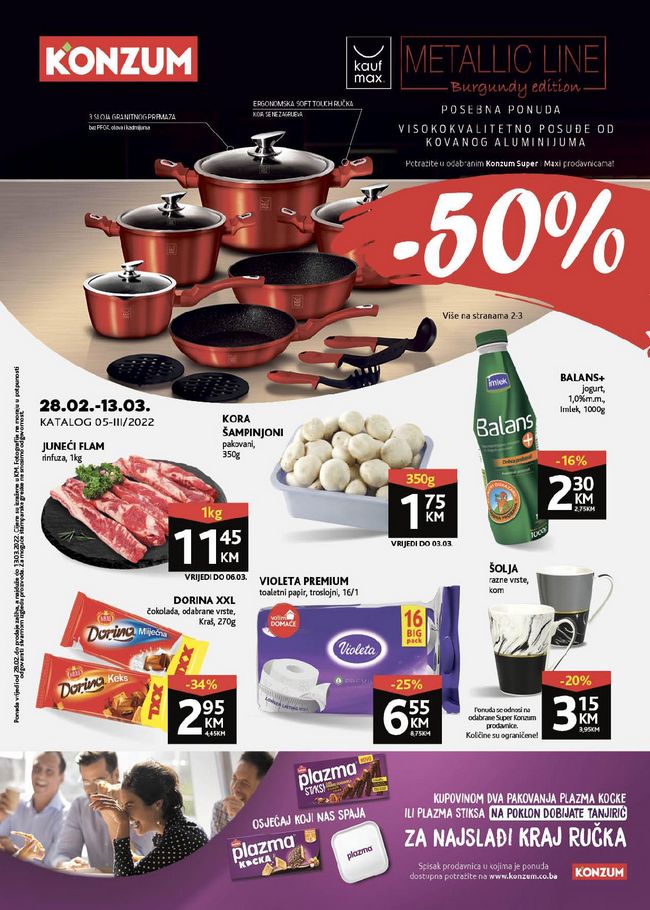 Konzum: Akcijski katalog od 28.02. do 13.03.2022.