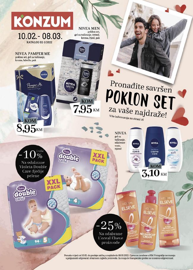 Konzum Ljepota i njega katalog 10.02.-08.03.2022.-naslovna