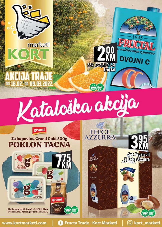 Kort marketi: Akcijski katalog od 18.02. do 09.03.2022.