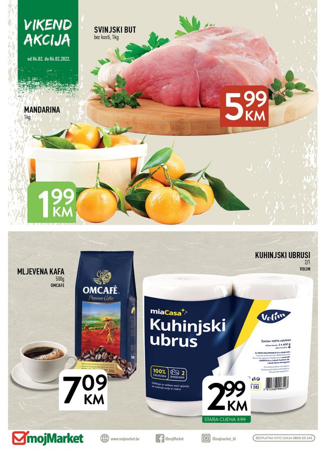 Moj Market: Vikend akcija od 04. do 06.02.2022.
