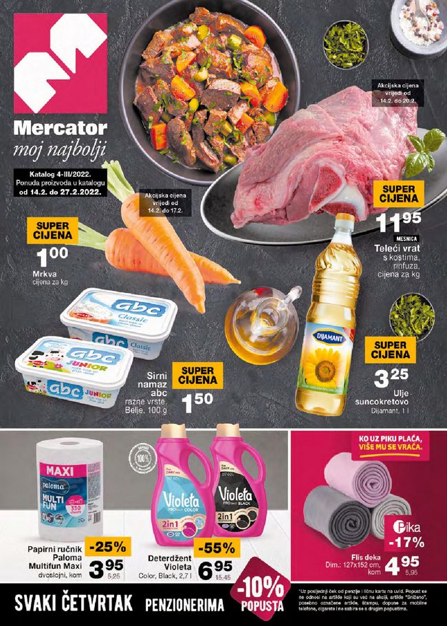 Mercator: Redovni katalog od 14. do 27.02.2022.