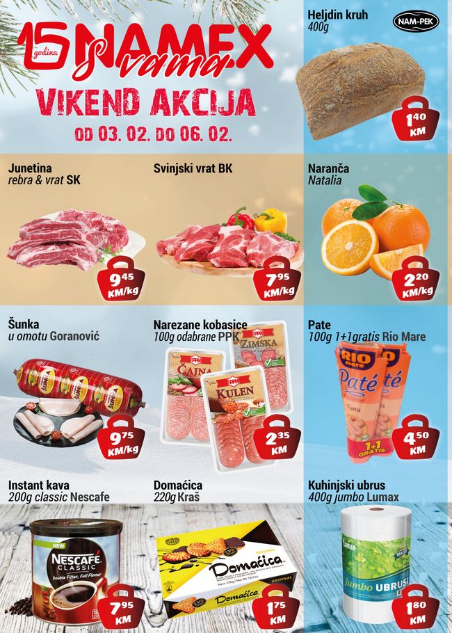 Namex Vikend akcija od 03. do 06.02.2022. naslovna