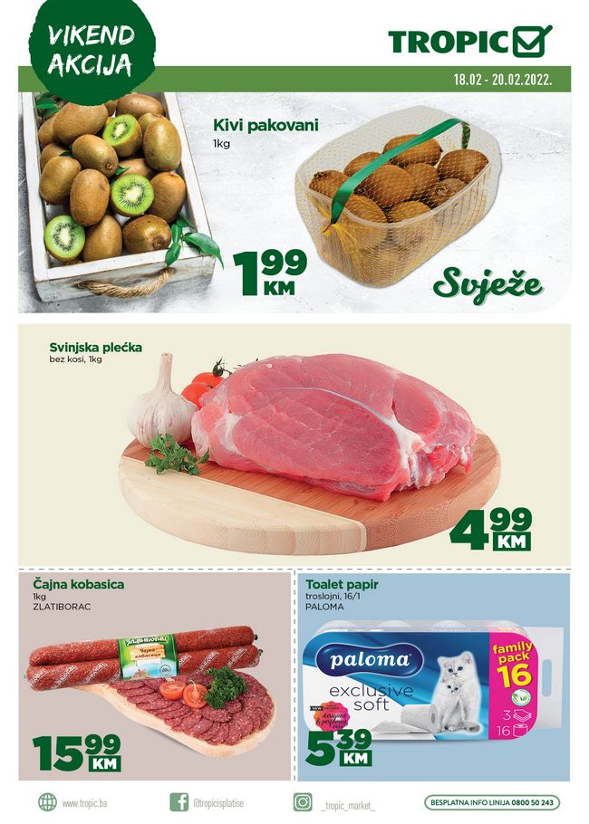 Tropic vikend akcija od 18. do 20.02.22. naslovna Tropic: Vikend akcija od 18. do 20.02.2022.