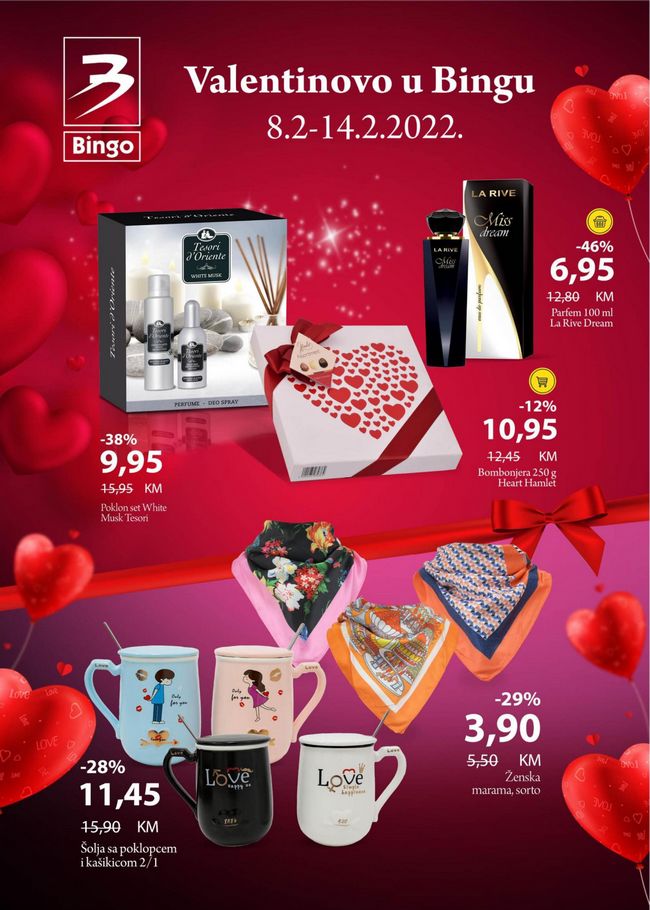Bingo: Valentinovo u Bingu od 08. do 14.02.2022.