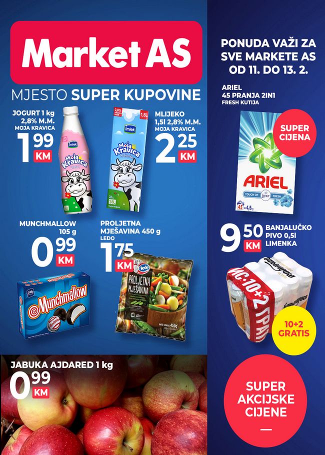 as vikend akcija od 11. do 13.02.2022. Market AS: Vikend akcija od 11. do 13.02.2022.