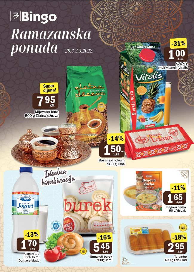 Bingo Ramazanska ponuda od 29.03. do 03.05.2022.-naslovna Bingo: Ramazanska ponuda od 29.03. do 03.05.2022.