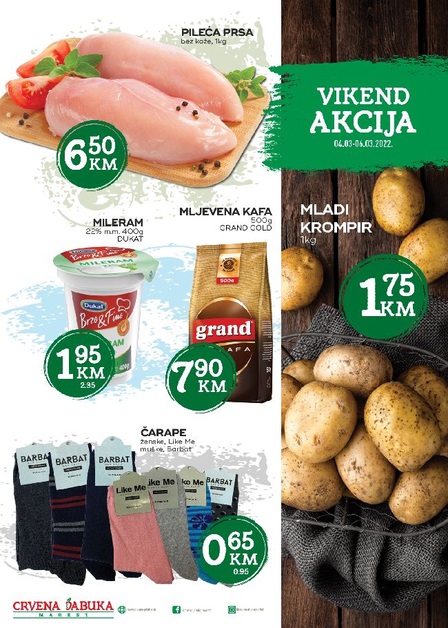 Crvena jabuka: Vikend Akcija od 04. do 06.03.2022.