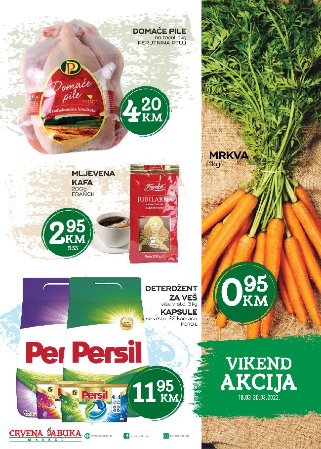 Crvena jabuka: Vikend akcija od 18. do 20.03.2022.