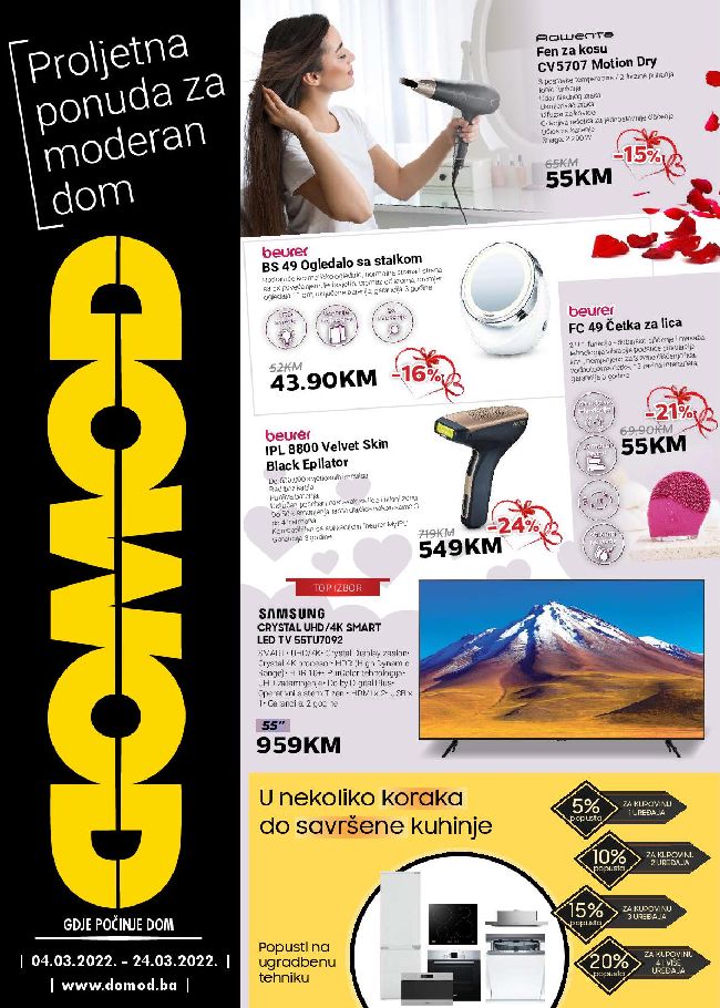 Domod: Akcijski katalog od 04. do 24.03.2022.
