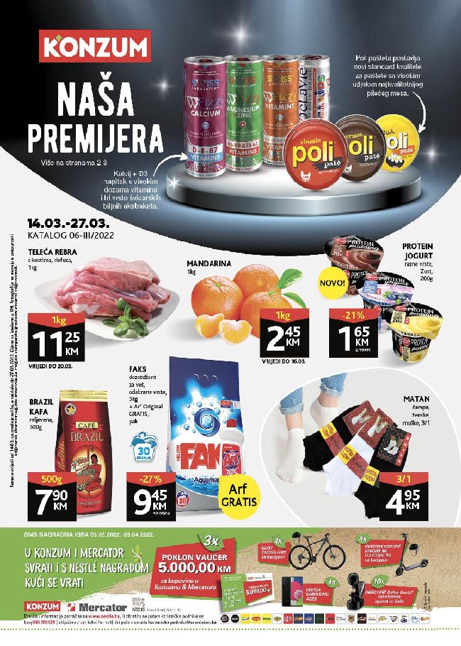 Konzum: Akcijski katalog od 14. do 27.03.2022.
