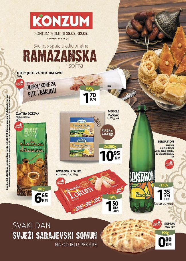 Konzum Ramazanski katalog od 28.03. do 02.05.2022.-naslovna
