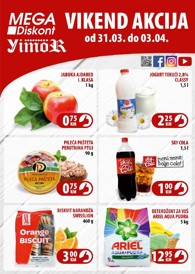 Mega diskont Vikend akcija od 31.03. do 03.04.2022. naslovna Mega diskont: Vikend akcija od 31.03. do 03.04.2022.