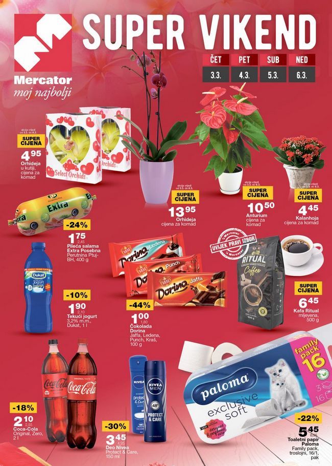 Mercator: Super vikend Akcija od 03. do 06.03.2022.