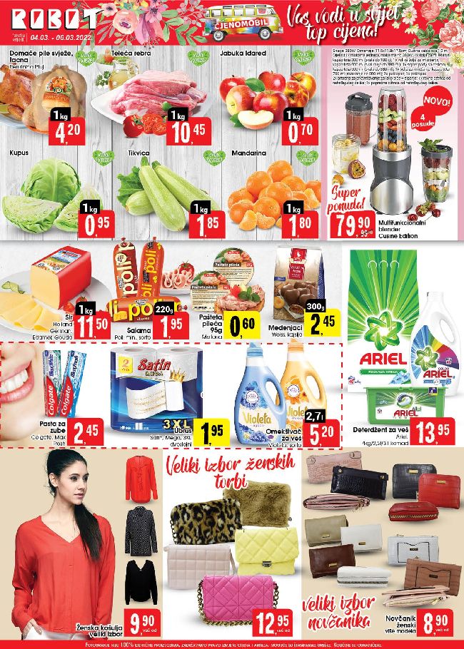 Robot: Vikend Akcija od 04. do 06.03.2022.