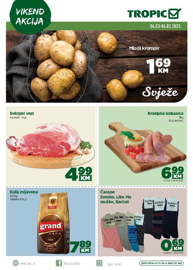 Tropic: Vikend Akcija od 04. do 06.03.2022.