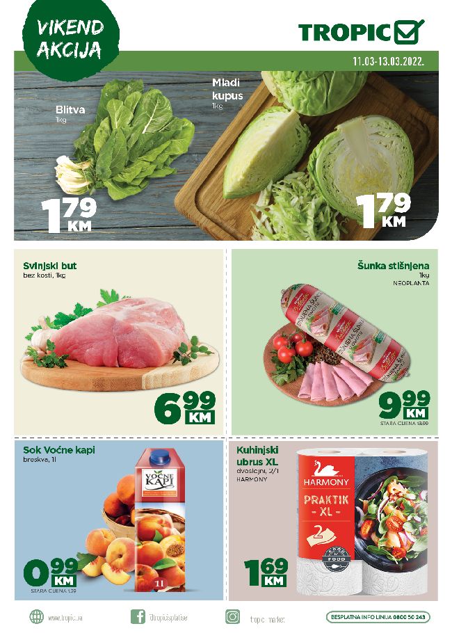 Tropic vikend akcija od 11. do 13.03.2022. naslovna Tropic: Vikend akcija od 11. do 13.03.2022.