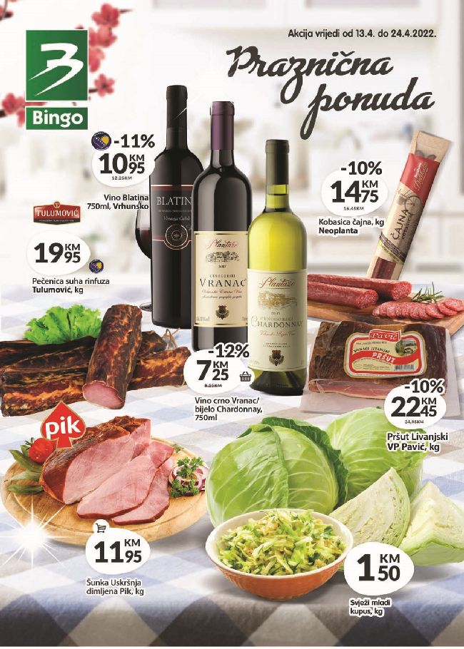 Bingo: Praznična ponuda od 13. do 24.04.2022.
