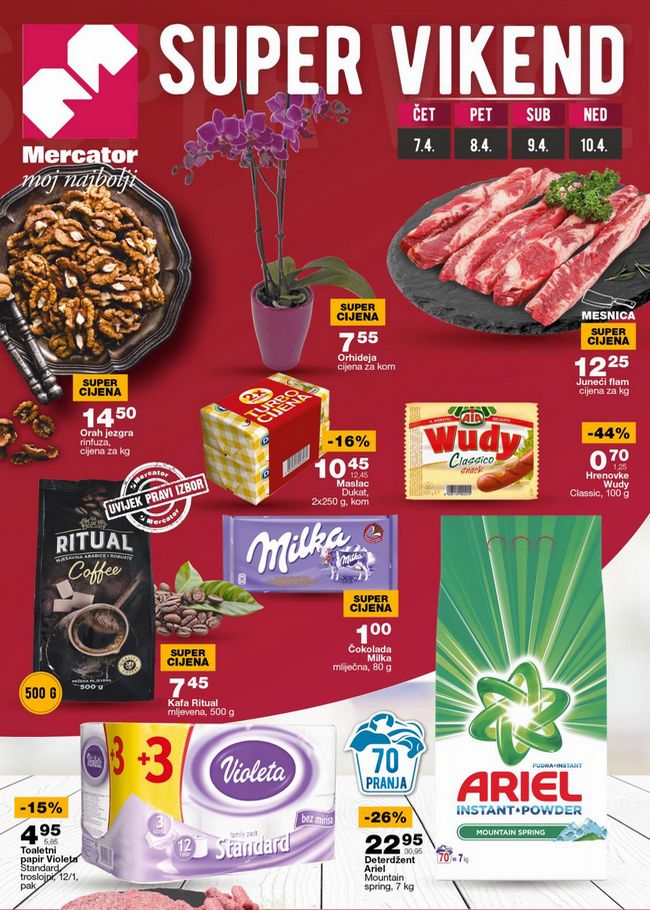 Mercator: Super vikend od 07. do 10.04.2022.