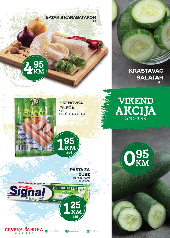 Crvena jabuka: Vikend akcija od 20. do 22.05.2022.