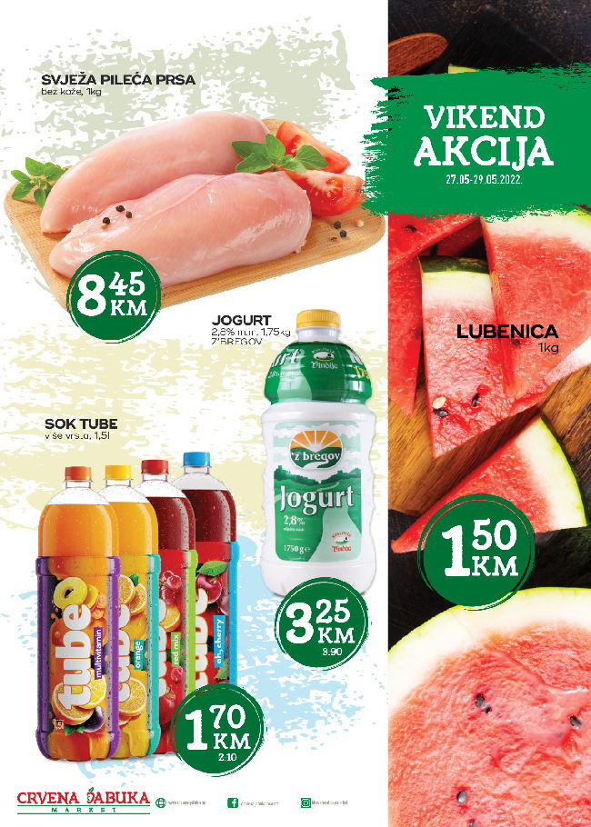 CJ Vikend akcija od 27. do 29,05,2022. naslovna Crvena jabuka: Vikend akcija od 27. do 29.05.2022.