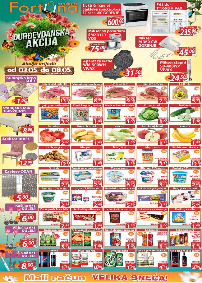 Fortuna Đurđevdanska akcija od 03. do 08.05.2022. naslovna Fortuna marketi: Đurđevdanska akcija od 03. do 08.05.2022.