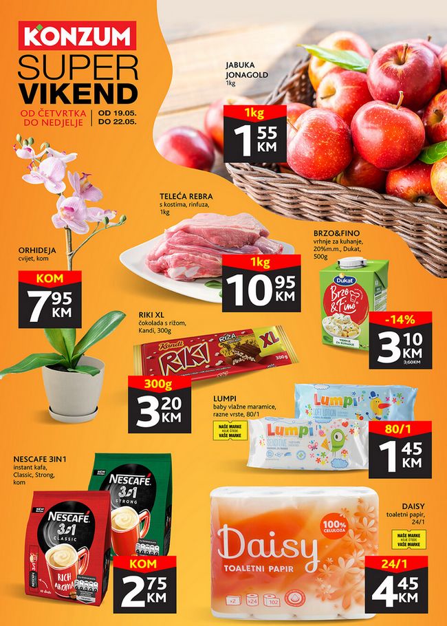 Konzum Super vikend akcija od 19. do 22.05.2022. naslovna Konzum: Super vikend akcija od 19. do 22.05.2022.