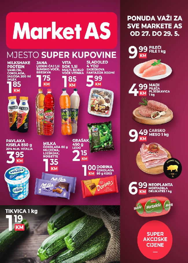 Market AS Vikend akcija od 27. do 29,05,2022. naslovna Market AS: Vikend akcija od 27. do 29.05.2022.