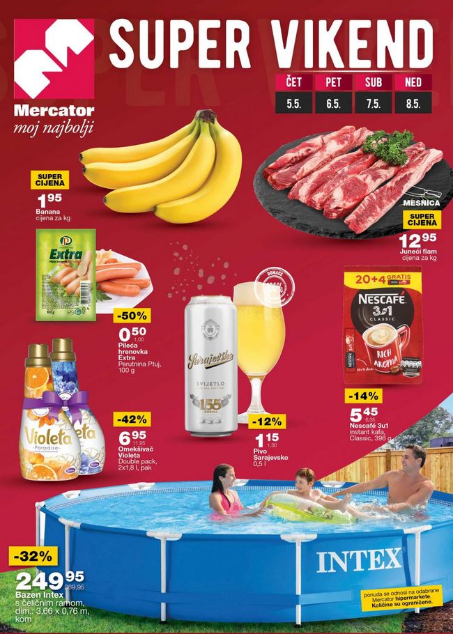 Mercator: Super vikend od 05. do 08.05.2022.