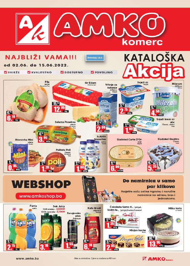 Amko komerc: Kataloška akcija od 02. do 15.06.2022.