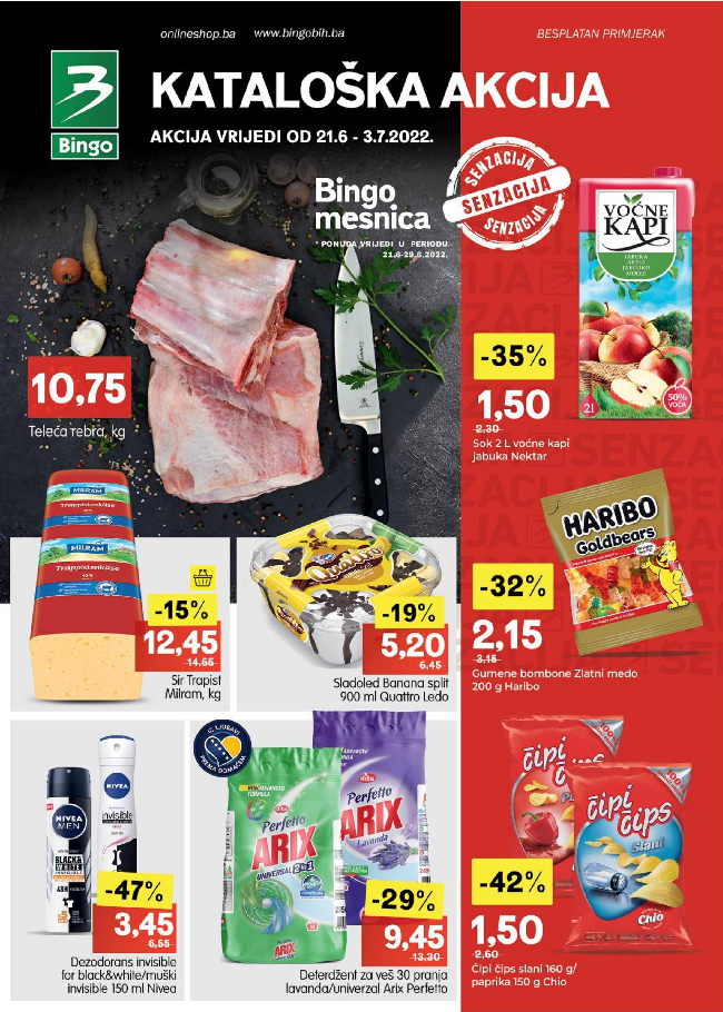 Bingo: Akcijski katalog za FBiH od 21.06. do 03.07.2022.