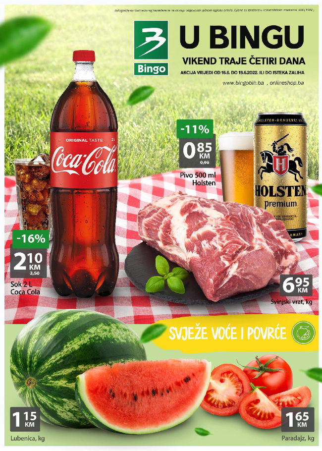 Bingo: Vikend Akcija za RS od 16. do 19.06.2022.