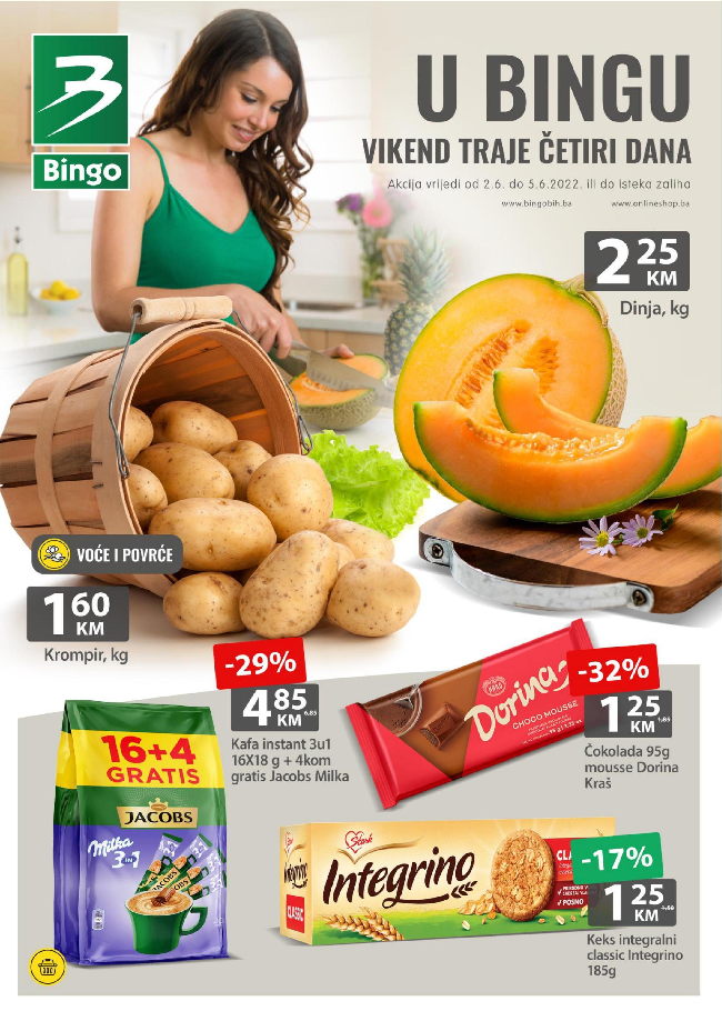 Bingo Vikend akcija za FBiH od 02. do 05.06.2022-naslovna Bingo: Vikend akcija za FBiH od 02. do 05.06.2022.
