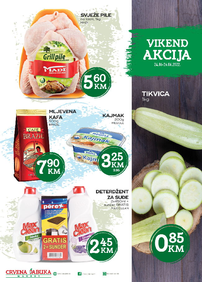 Crvena jabuka Vikend akcija od 24. do 26.06.2022. naslovna