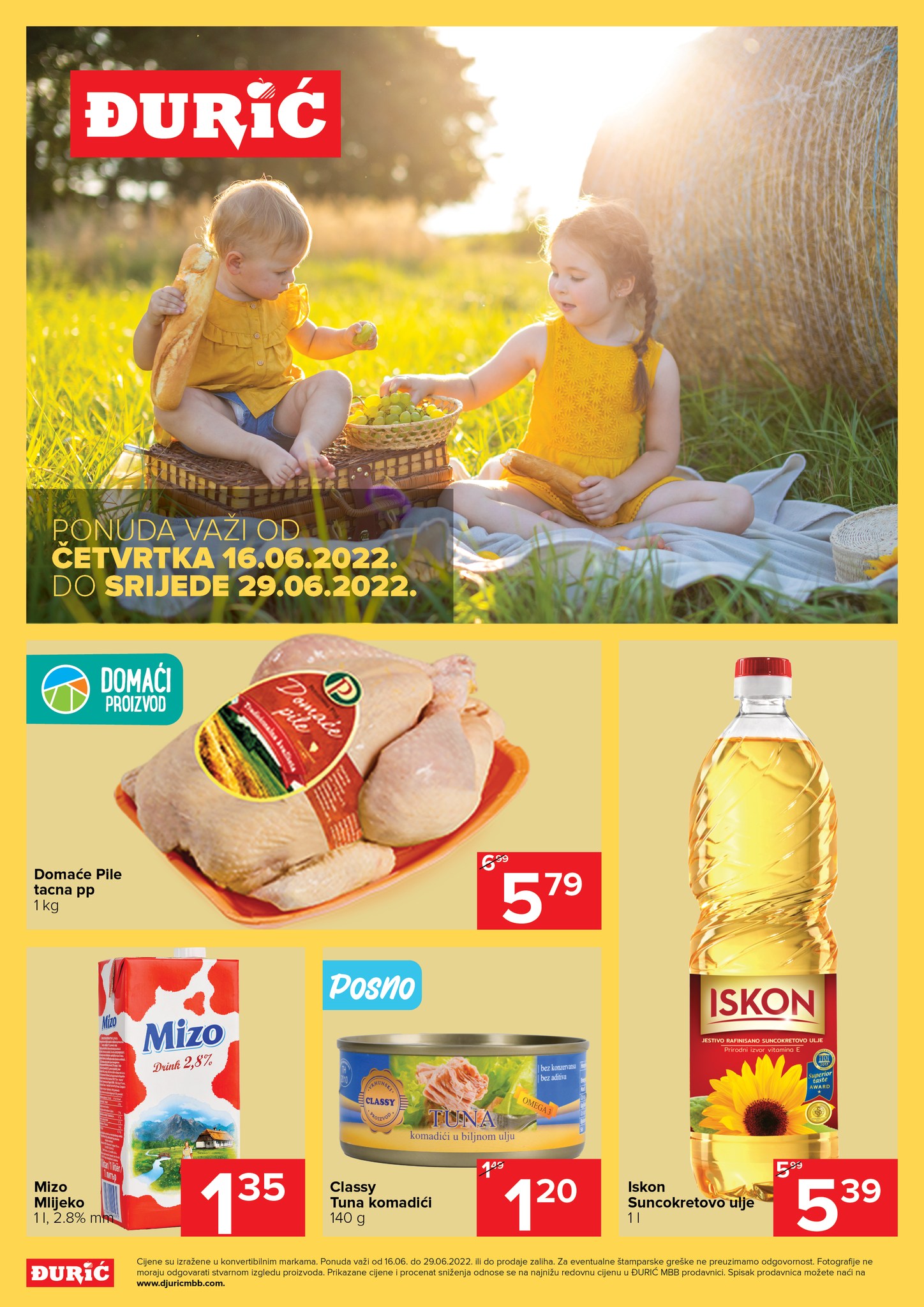 Đurić MBB: Akcijski katalog od 16. do 29.06.2022.