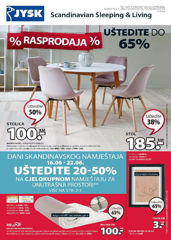 Jysk: Akcijski katalog od 16. do 29.06.2022.
