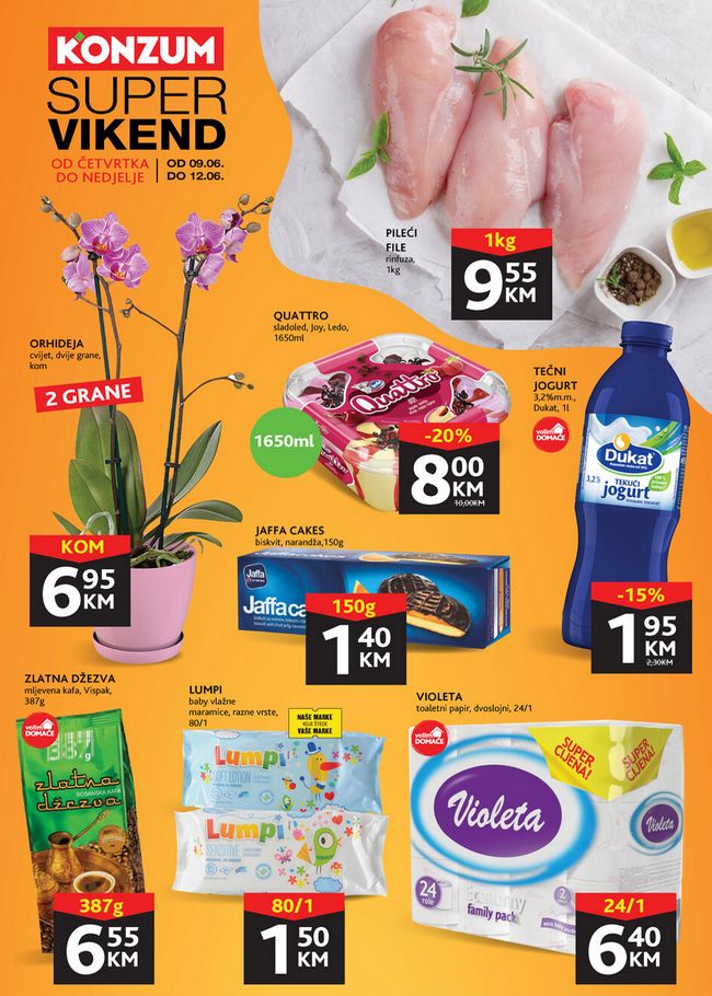 Konzum: Super vikend od 09. do 12.06.2022.
