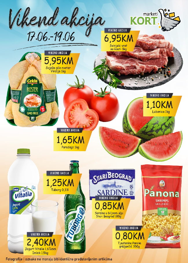 Kort marketi Vikend akcija od 17. do 19.06.2022. naslovna Kort marketi: Vikend akcija od 17. do 19.06.2022.